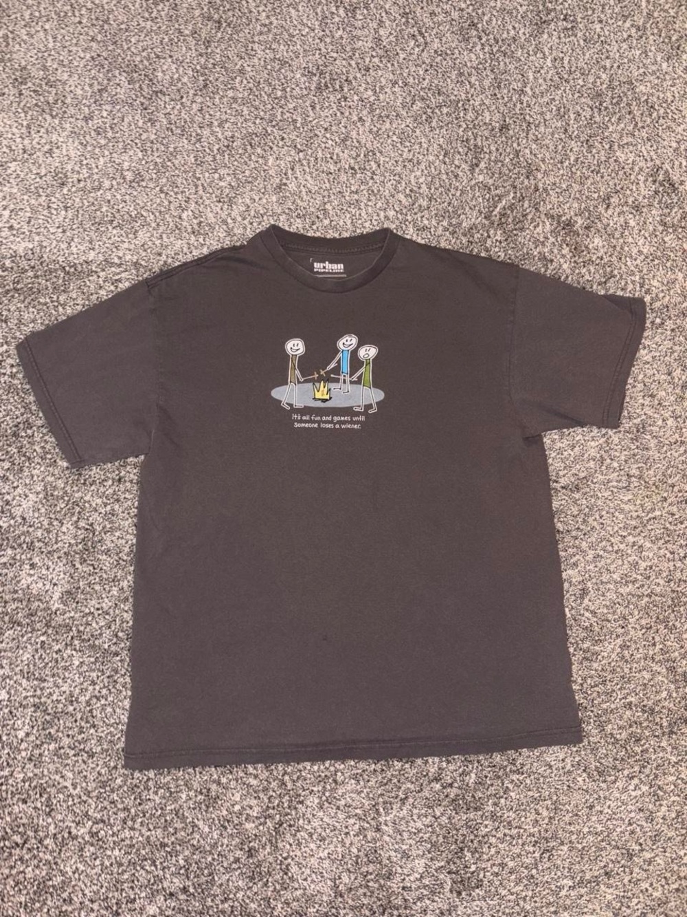 Y2K graphic tee with funny meme design